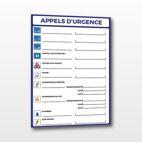 Appel d’Urgence - A4