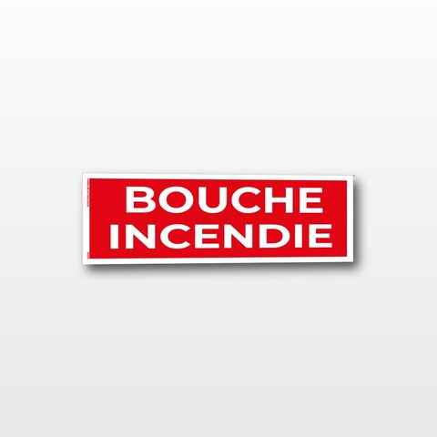 Bouche d’incendie – Panneau de Signalisation 20 x 8 cm