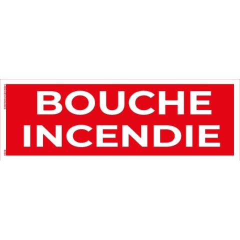 bouche d’incendie – panneau de signalisation 20 x 8 cm