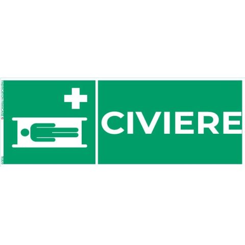 civière – panneau de signalisation
