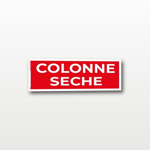 Colonne sèche – Panneau de Signalisation - 20 x 8 cm