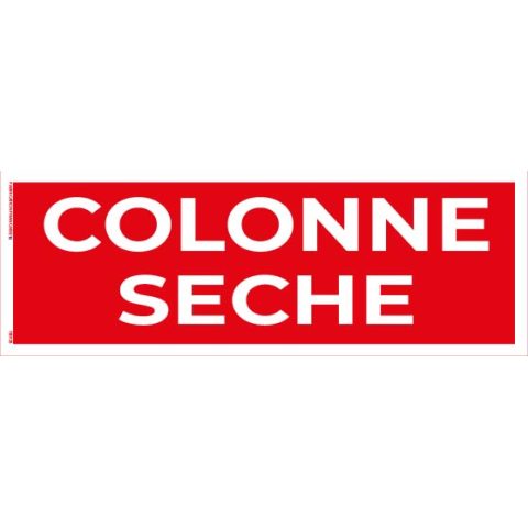 colonne sèche – panneau de signalisation 20 x 8 cm