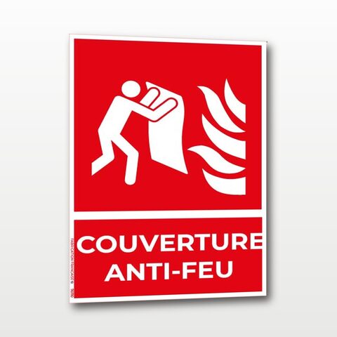 Couverture anti-feu – Panneau de Signalisation - Portrait - A5