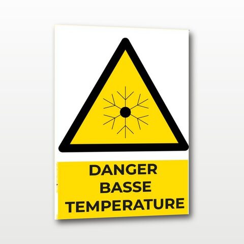 Danger basse température – Panneau de Signalisation - A5