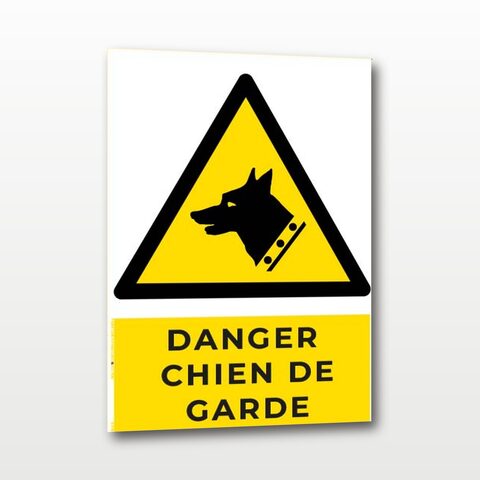 Danger chien de garde – Panneau de Signalisation - A4