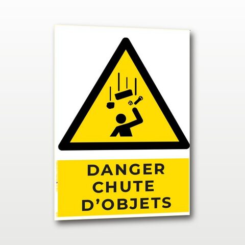 Danger chute d’objets – Panneau de Signalisation - A5