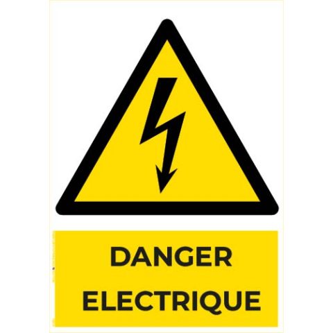 danger électrique – panneau de signalisation