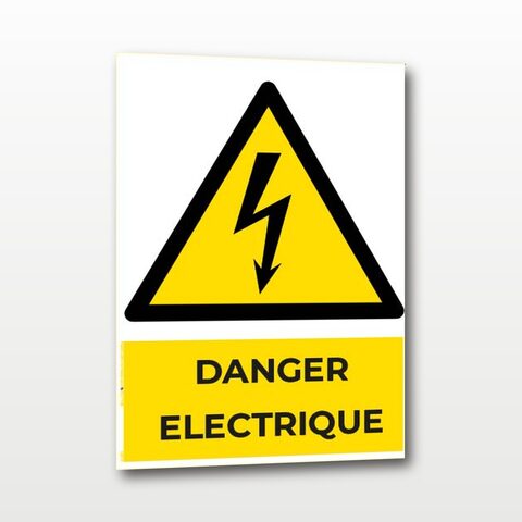 Danger électrique – Panneau de Signalisation - A4