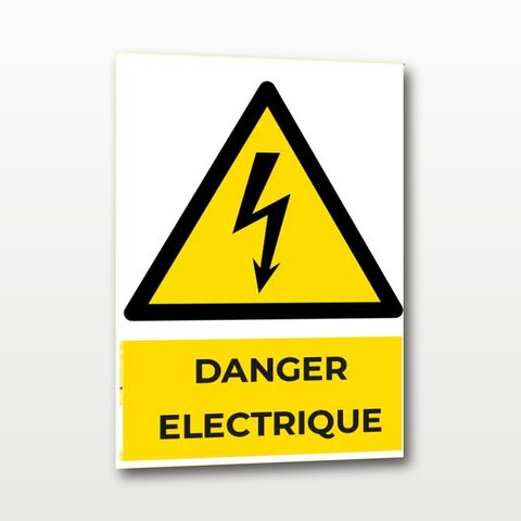 Danger électrique – Panneau de Signalisation - A5