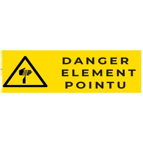 danger élément pointu – panneau de signalisation