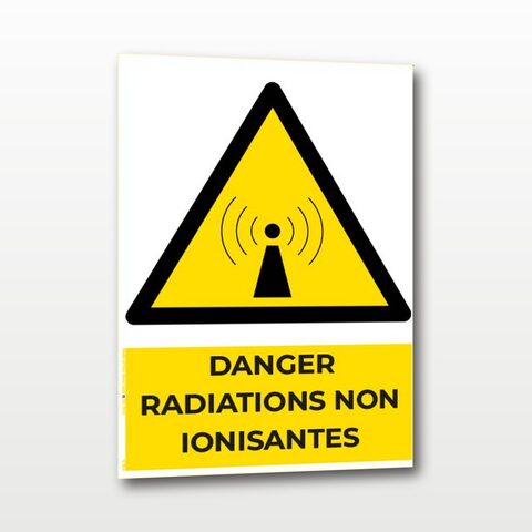 Danger radiations non ionisantes – Panneau de Signalisation - A4