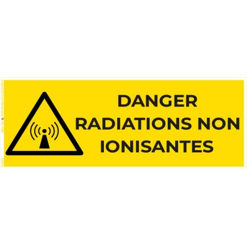 danger radiations non ionisantes – panneau de signalisation