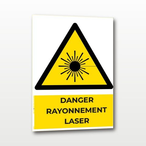 Danger rayonnement laser – Panneau de Signalisation - A5