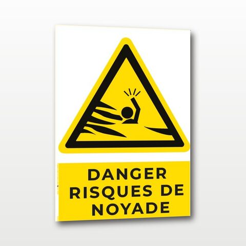 Danger risque de noyade – Panneau de Signalisation - A4