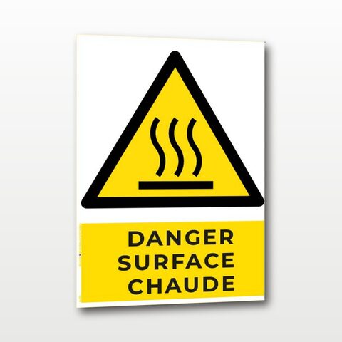 Danger surface chaude – Panneau de Signalisation - A5