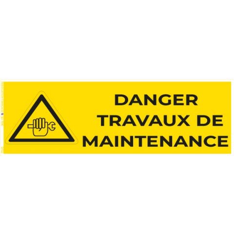 danger travaux de maintenance – panneau de signalisation