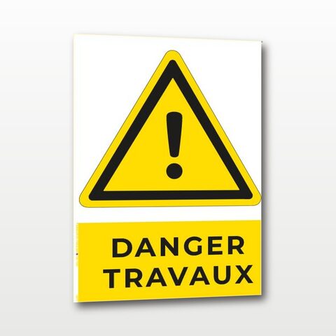 Danger travaux – Panneau de Signalisation - A5