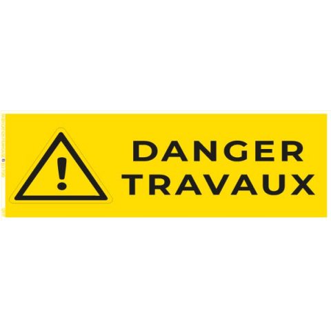 danger travaux – panneau de signalisation