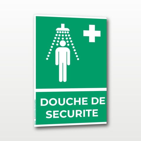 Douche de sécurité – Panneau de Signalisation - Portrait - A4