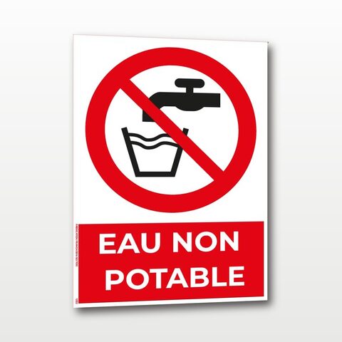 Eau non potable – Panneau de Signalisation - A5
