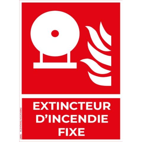 extincteur d’incendie fixe – panneau de signalisation