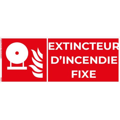 extincteur d’incendie fixe – panneau de signalisation