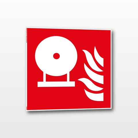 Extincteur d’incendie fixe – Panneau de Signalisation - Carré - 30 x 30 cm