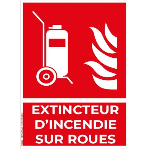 extincteur d’incendie sur roues
