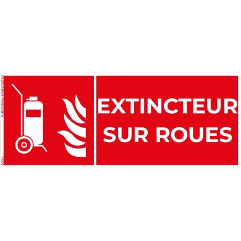 extincteur d’incendie sur roues