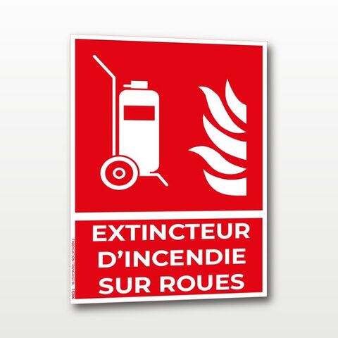 Extincteur d’incendie sur roues - Portrait - A4
