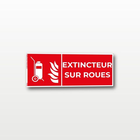 Extincteur d’incendie sur roues - Rectangulaire - 20 x 8 cm