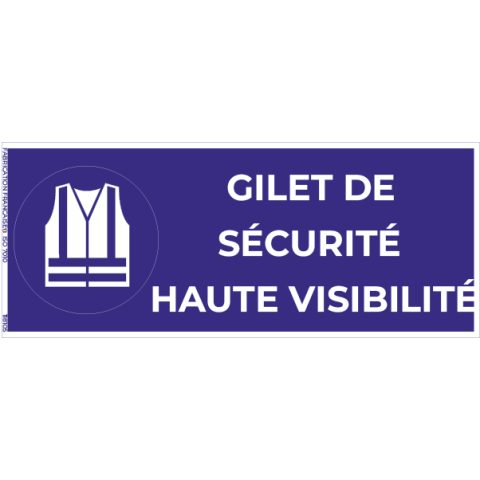 gilet de sécurité haute visibilité obligatoire – panneau de signalisation