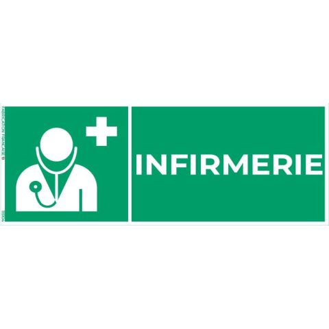 infirmerie – panneau de signalisation