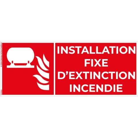 installation fixe d’extinction d’incendie