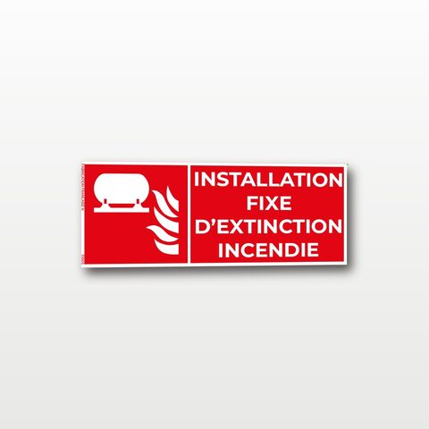 Installation fixe d’extinction d’incendie - Rectangulaire - 20x 8 cm