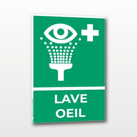 Lave-œil – Panneau de Signalisation - Portrait - A5