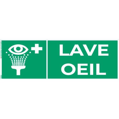 lave œil – panneau de signalisation