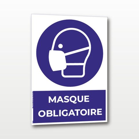 Masque obligatoire – Panneau de Signalisation - A5