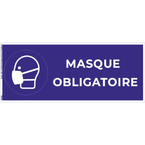 masque obligatoire – panneau de signalisation