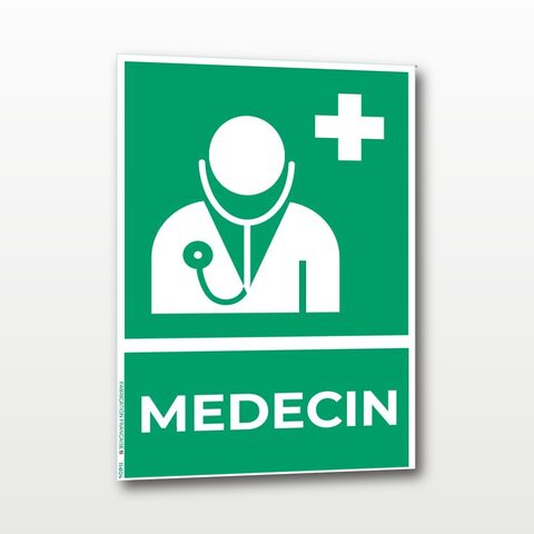 Médecin – Panneau de Signalisation - Portrait - A5