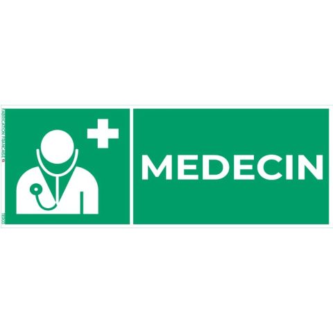 médecin – panneau de signalisation