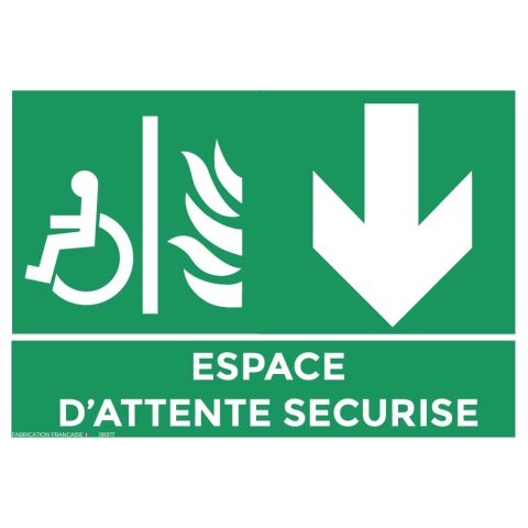 panneaux espace d’attente sécurisé a4 bas