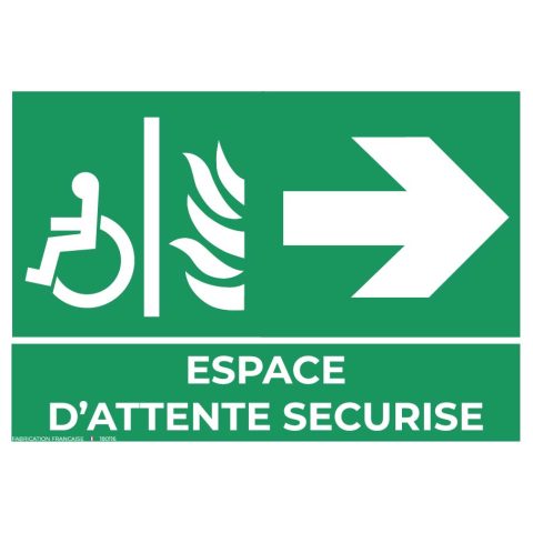 panneaux espace d’attente sécurisé a4 droite