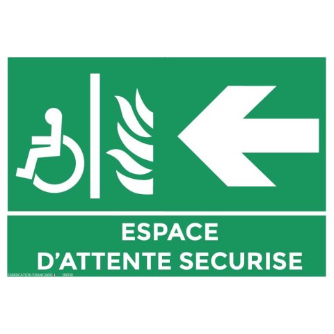 panneaux espace d’attente sécurisé a4 gauche