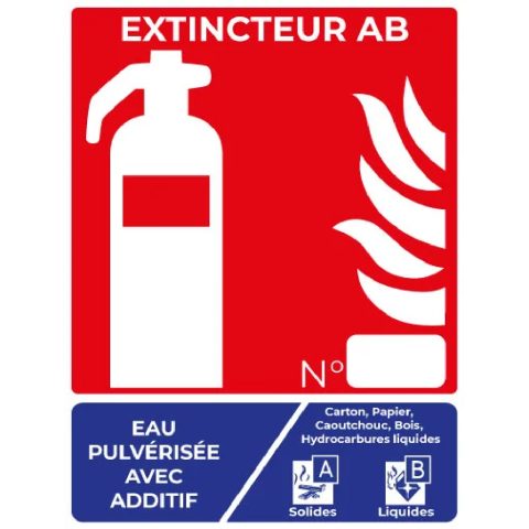 panneau extincteur ab