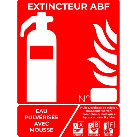 panneau extincteur abf