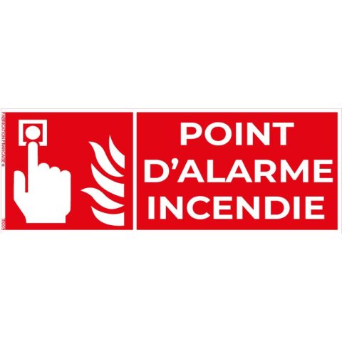 point d’alarme incendie – panneau de signalisation