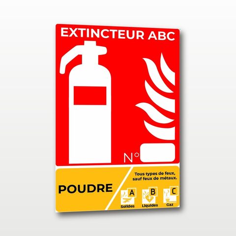 Poudre – 13,5 x 18 cm – Classe ABC