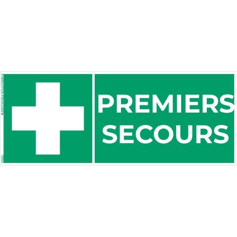 premiers secours – panneau de signalisation