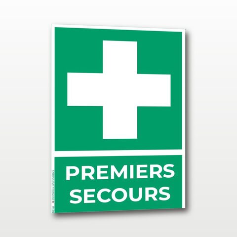 Premiers secours – Panneau de Signalisation - Portrait - A4